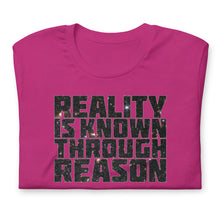 Load image into Gallery viewer, "Reality is Known Through Reason" Tee- Cosmos Variant